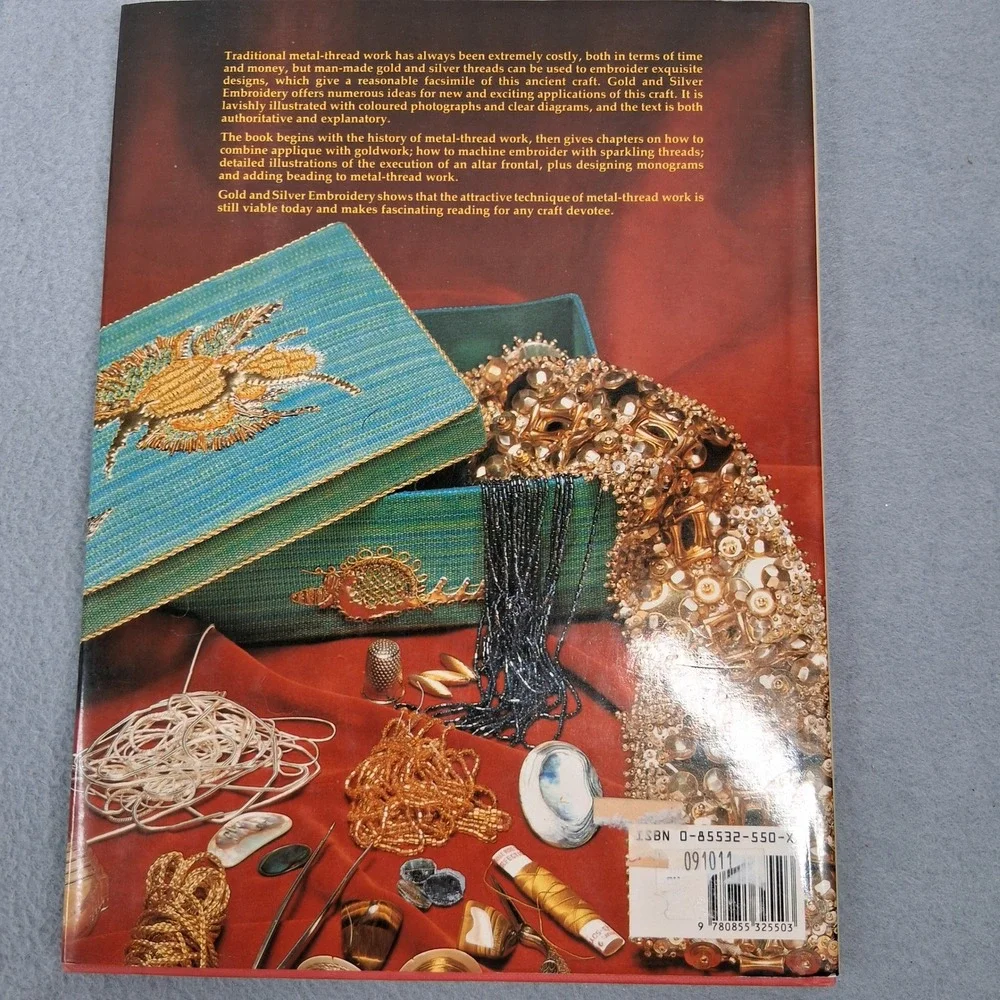 Gold & Silver Embroidery Edited by Kit Pyman Hard Cover Book 1987